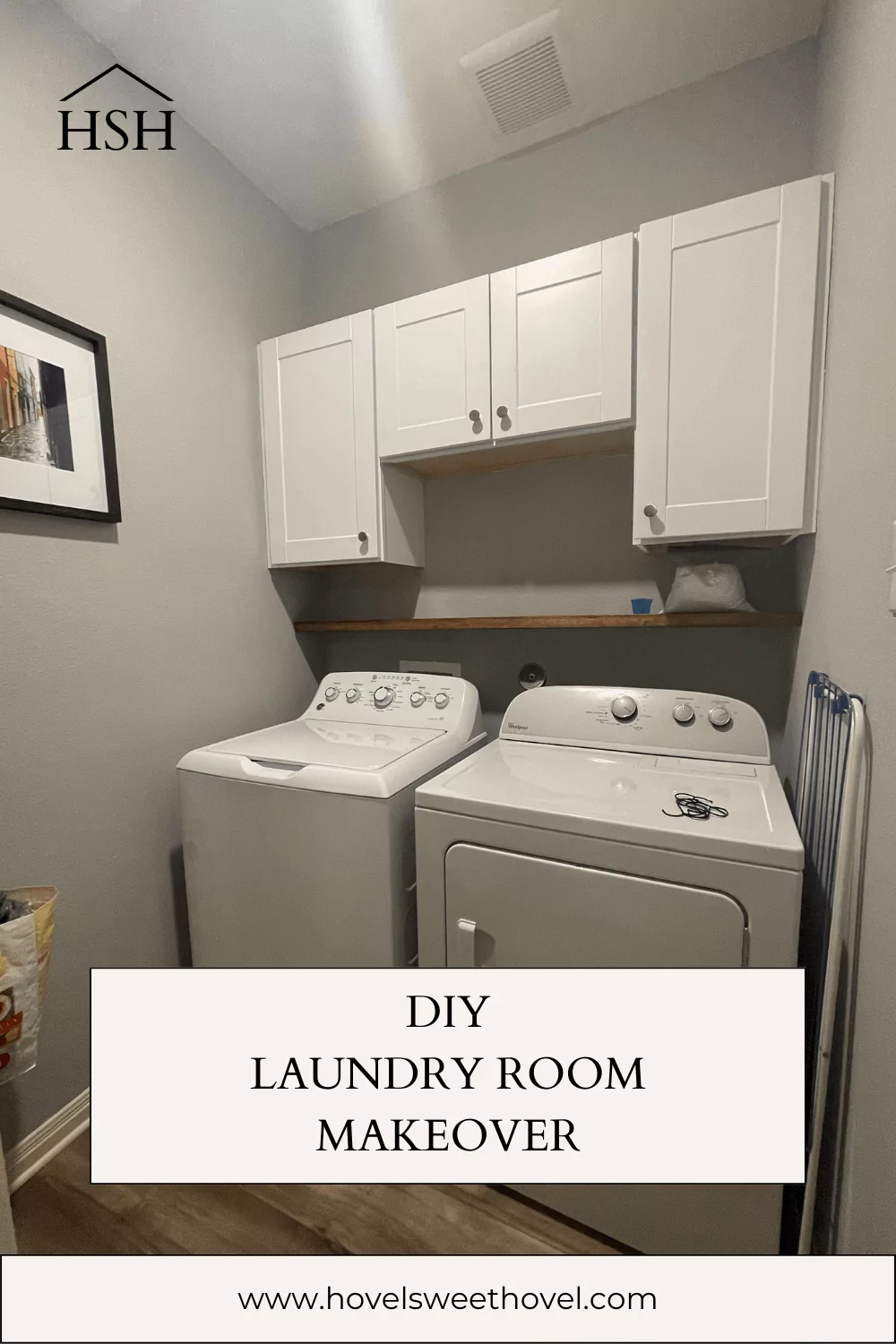 Hovel Sweet Hovel Small Laundry Room Makeover After Pin