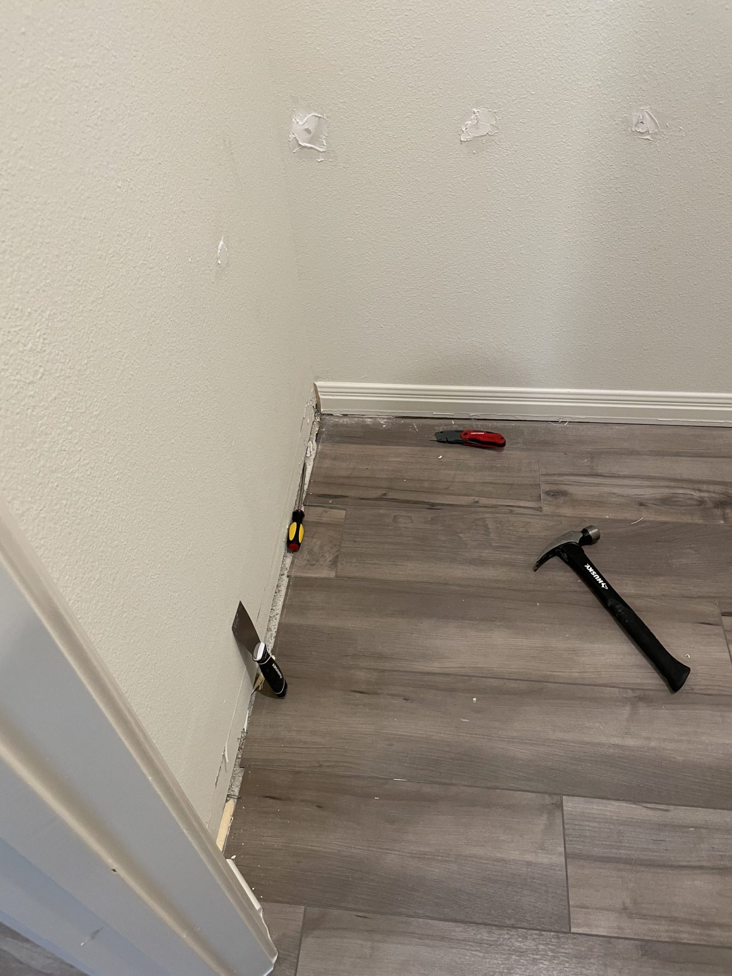 Kitchen Pantry Removed Baseboard