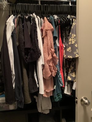 Closet tops hanging