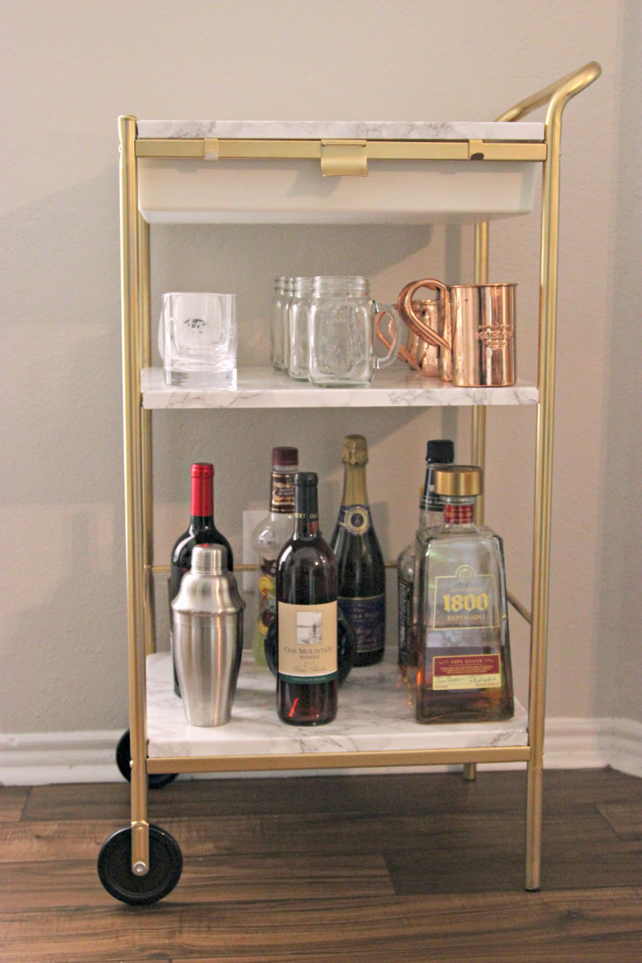 diy bar cart