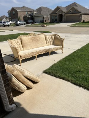 Antique Vintage Couch DIY Before