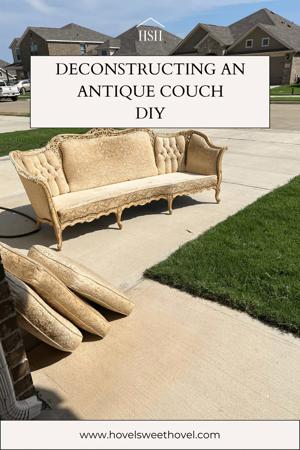Deconstructing Antique Couch pin