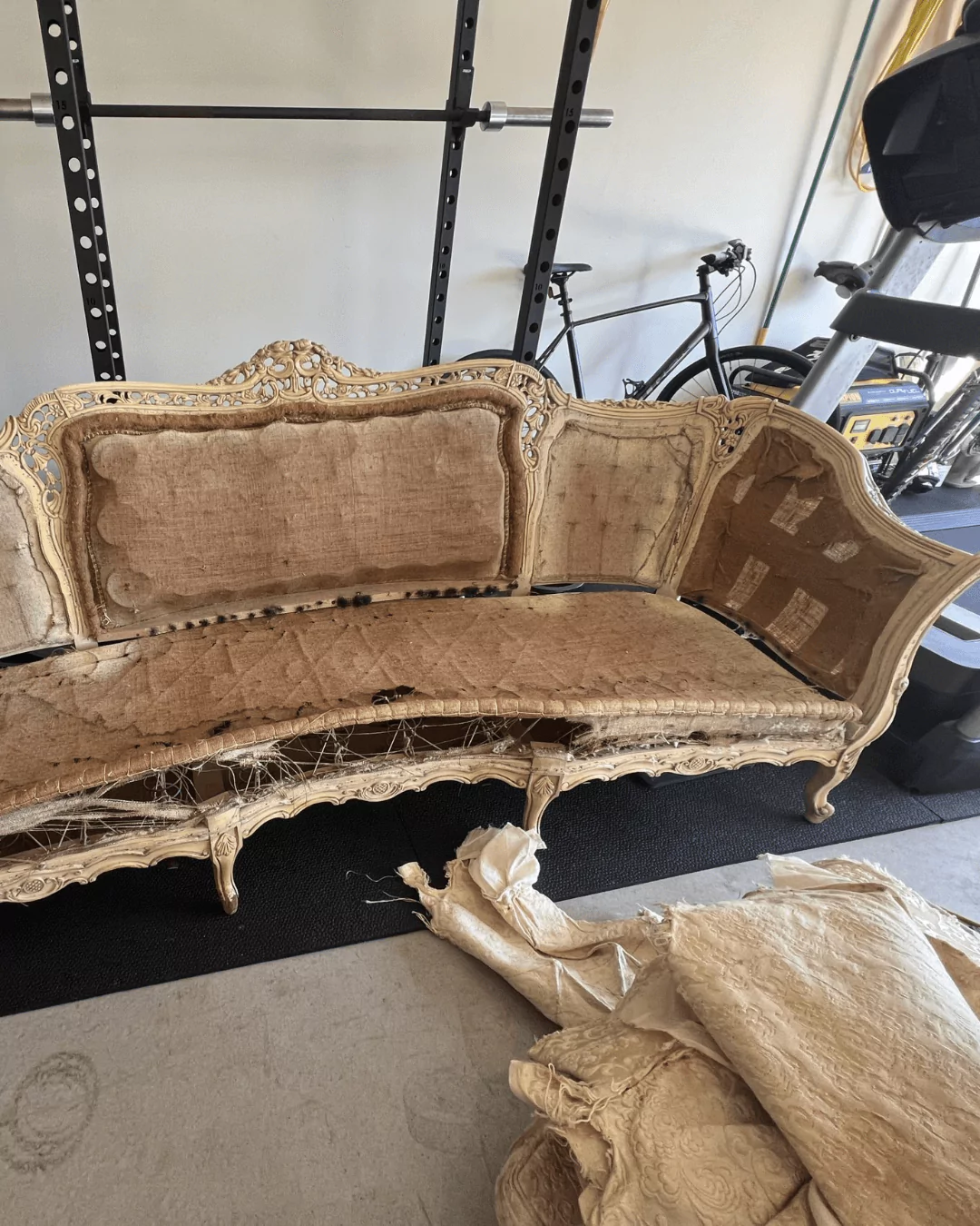 Deconstructing Antique Couch | DIY