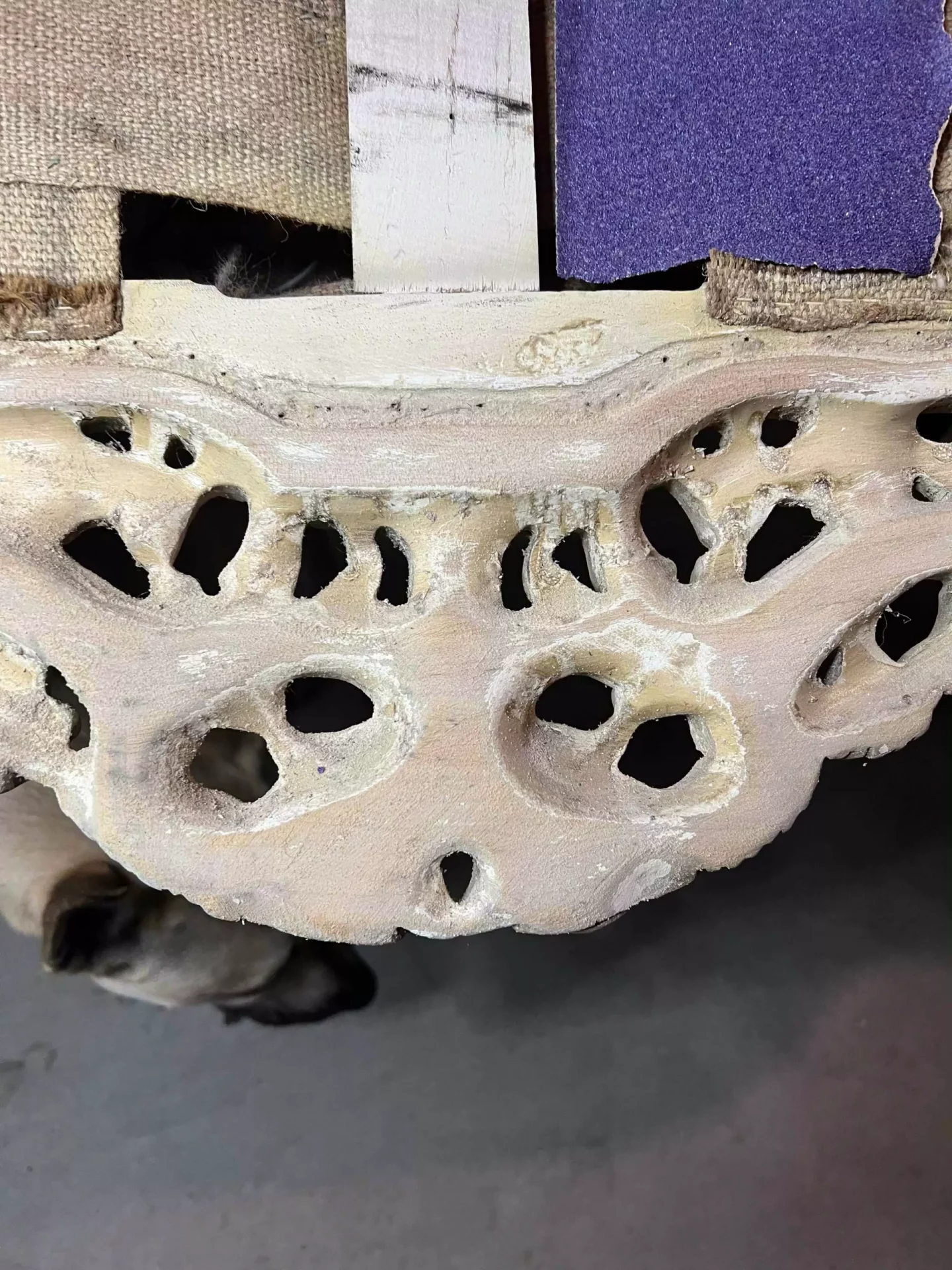 How to Sand Detailed Wood on an Antique Couch