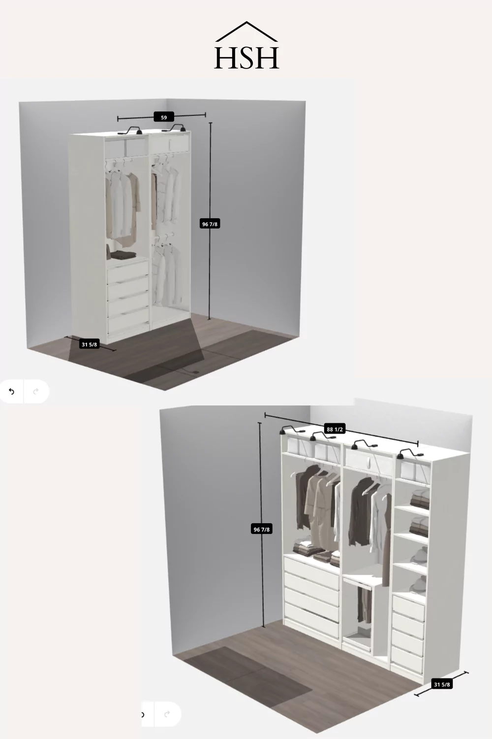 10 DIY Ikea Hacks Custom Closet Makeovers | Inspiration