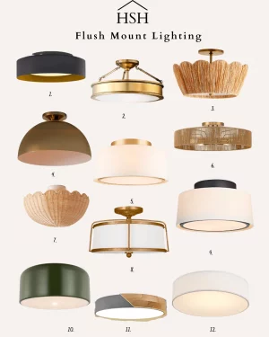 Flush Mount Lighting Ideas | Currently Shopping