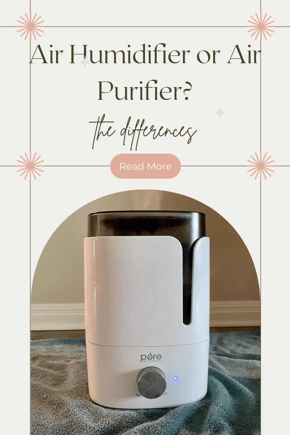 air humidifier versus air purifier