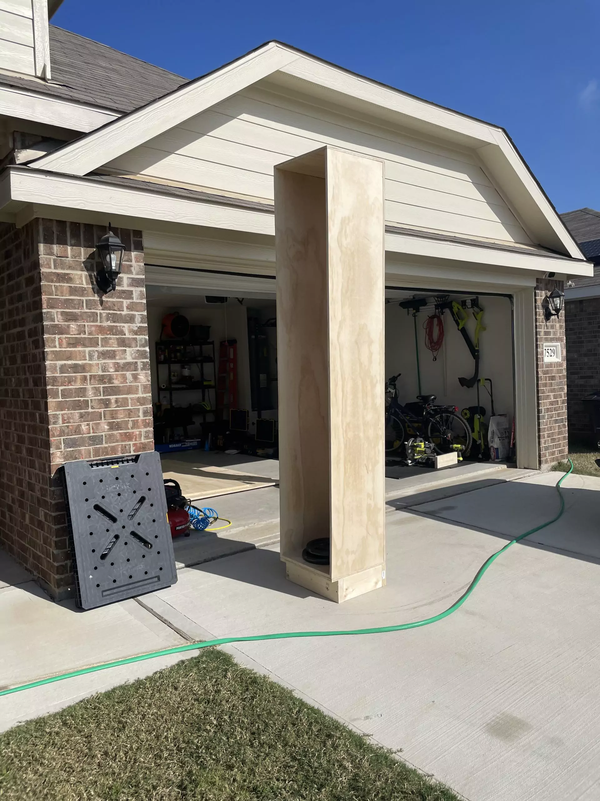 Cabinet Standing by Garage