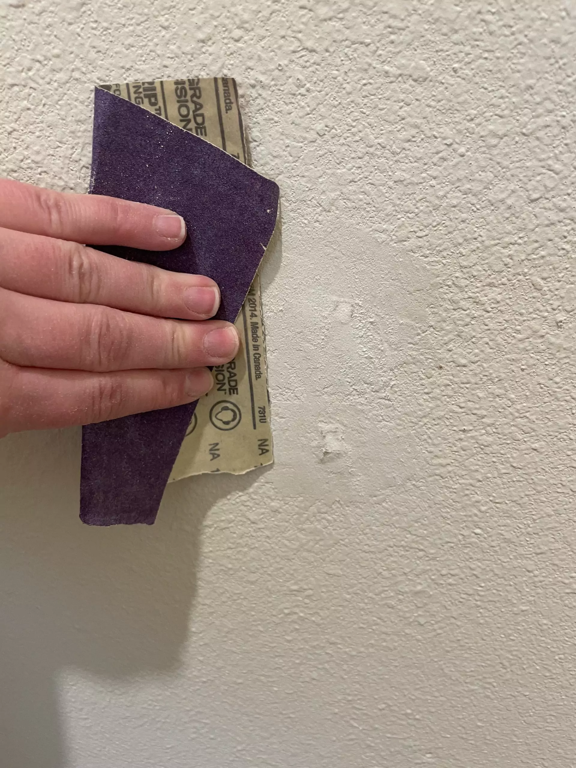 Sanding Spackle