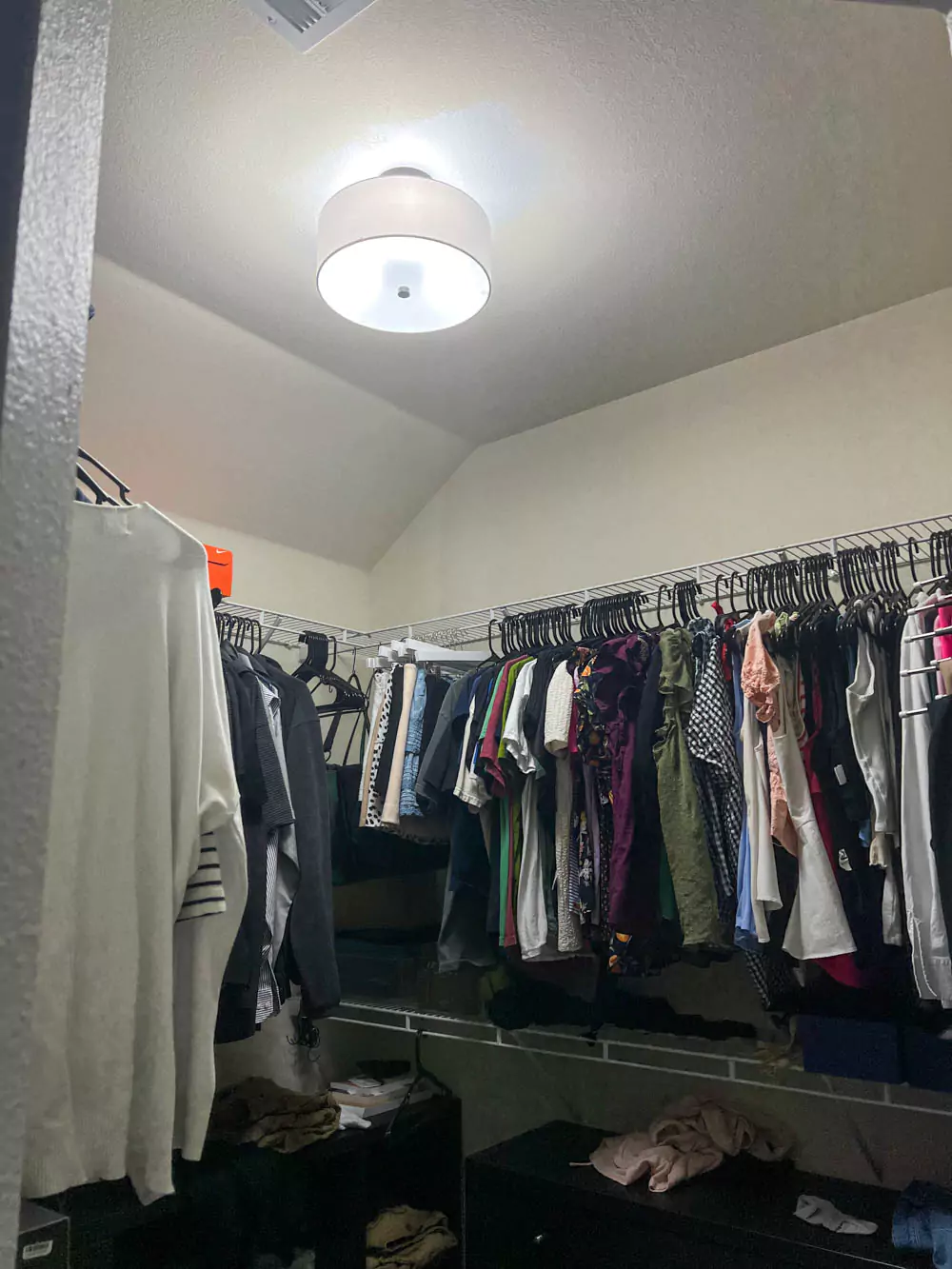 Swapped Closet Lighting