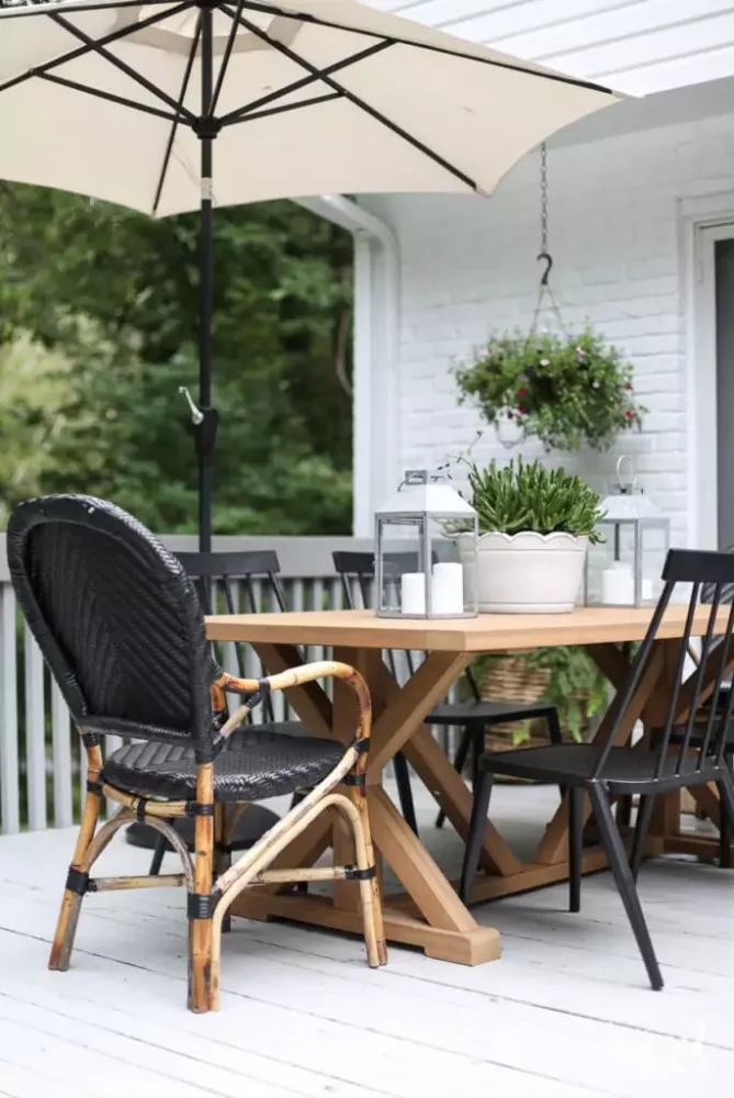inspied by charm outdoor-wood-farmhouse-table-685x1024