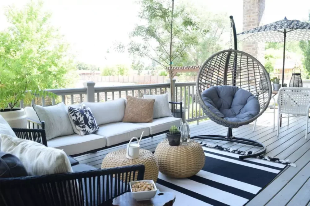 nesting with grace Outdoor-patio-ideas-Outdoor-spaces-Backyard-Ideas-Hanging-Chair