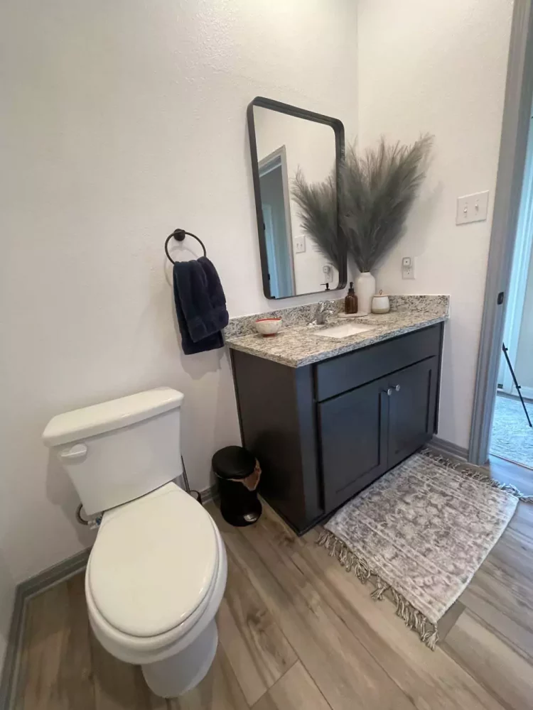 Small Bathroom After Mirror Change 