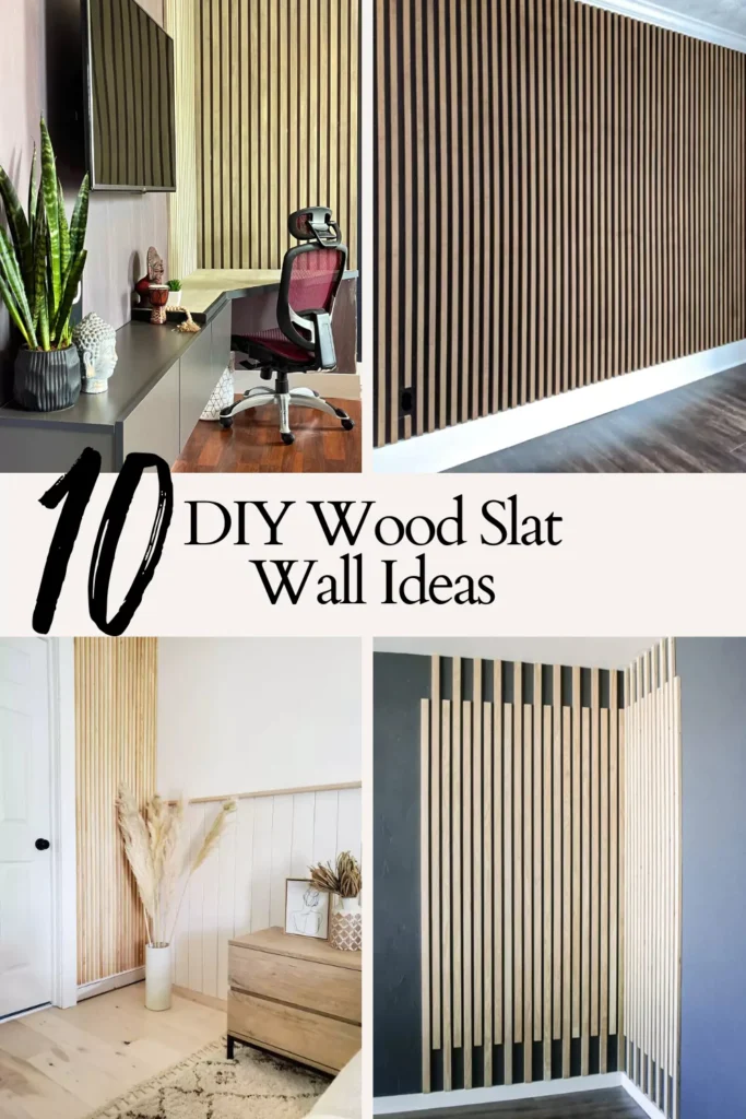 diy wood slat wall ideas pinterest pin