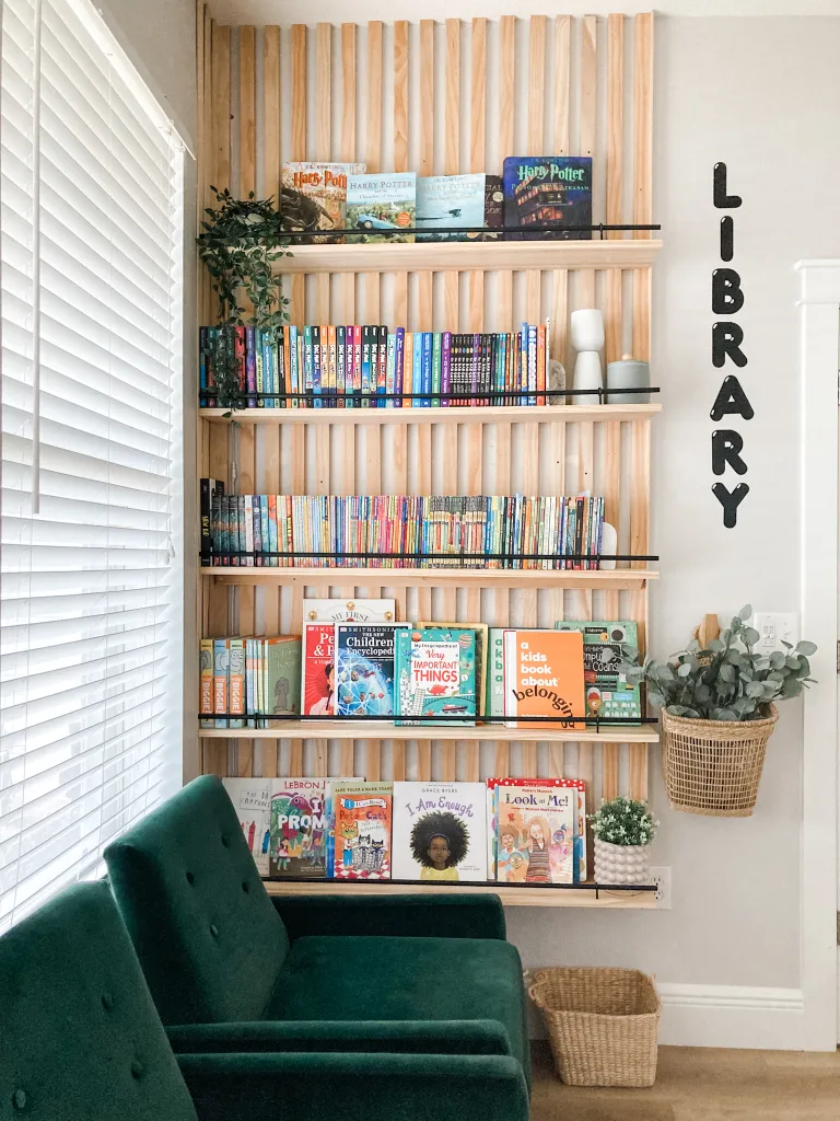 Slat Wall Bookshelves