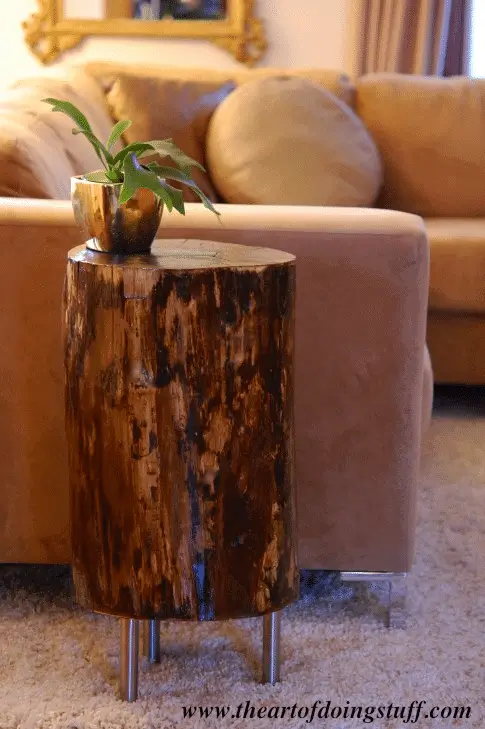 Tree Stump Table | DIY