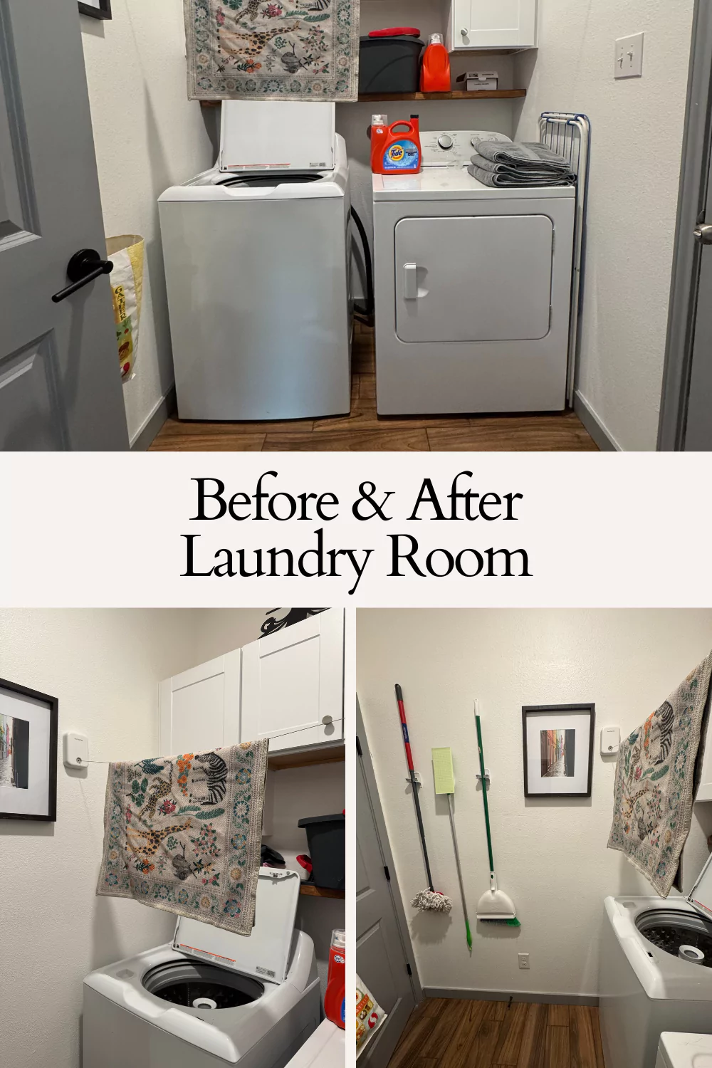 Laundry Room Before and After Pin