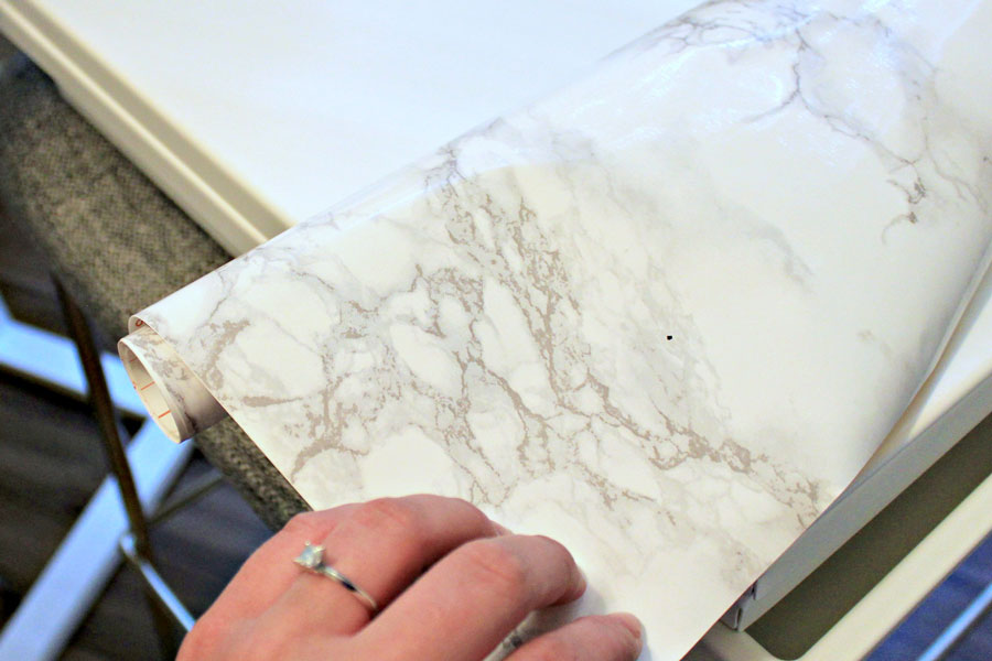 Marble & Gold Bar Cart | DIY