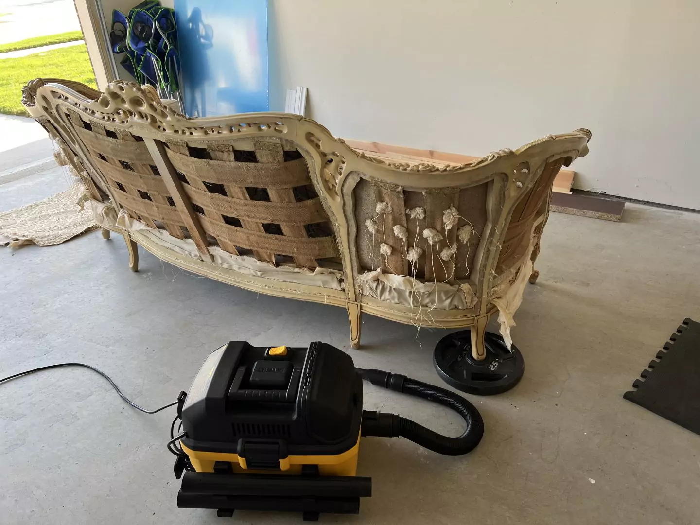 antique couch diy