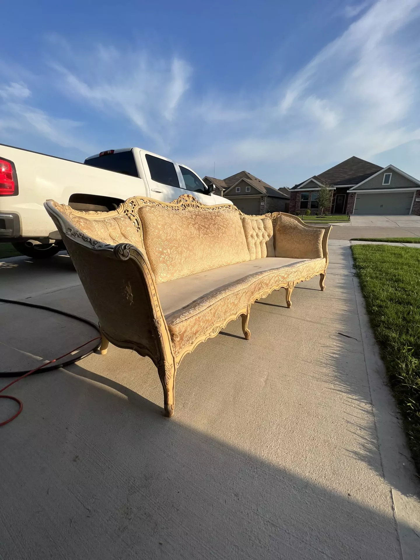 Antique Vintage Couch DIY Before