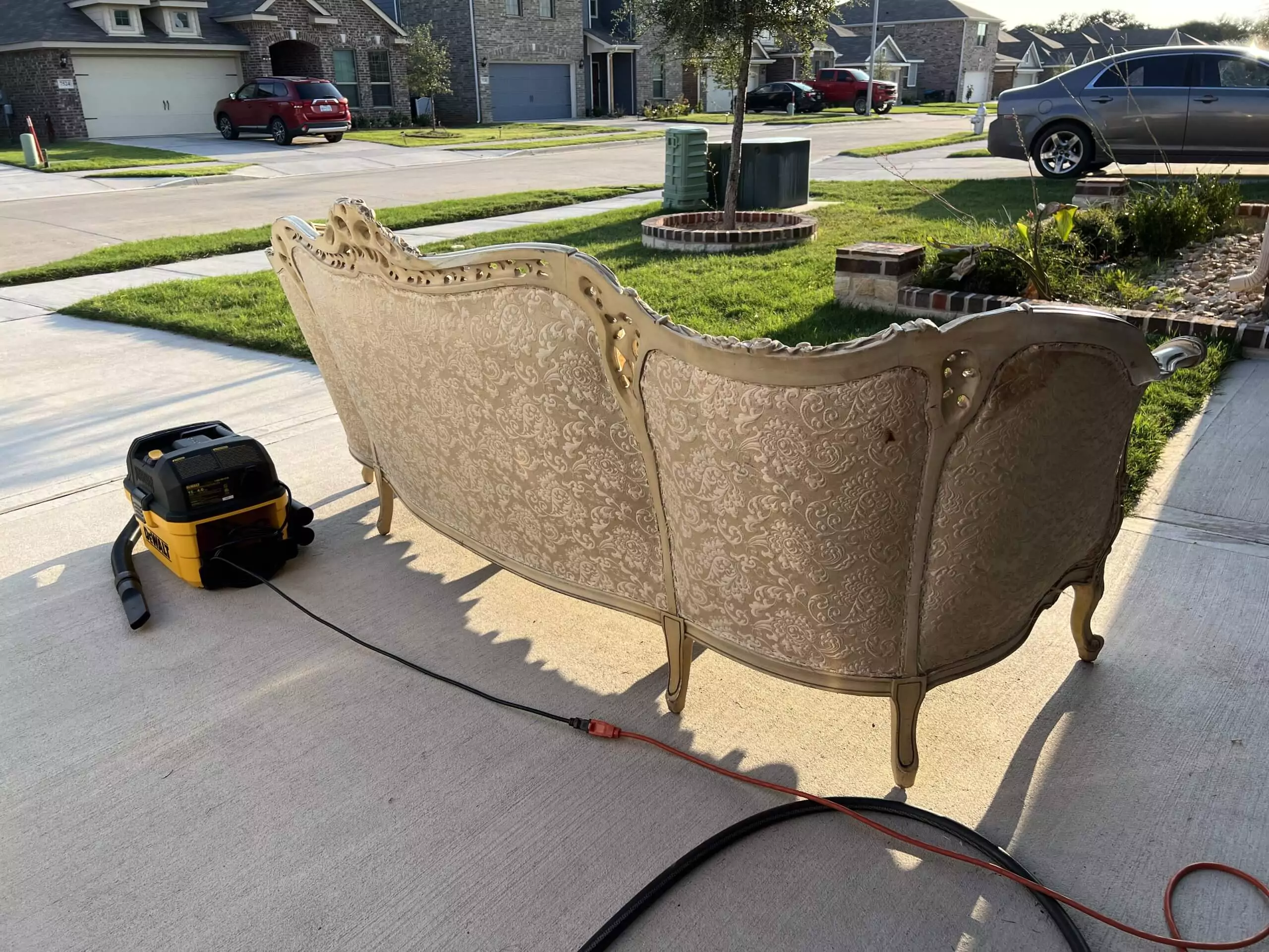 Antique Vintage Couch DIY Before