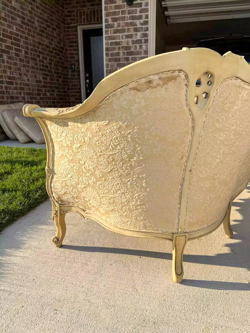 Antique Vintage Couch DIY Before