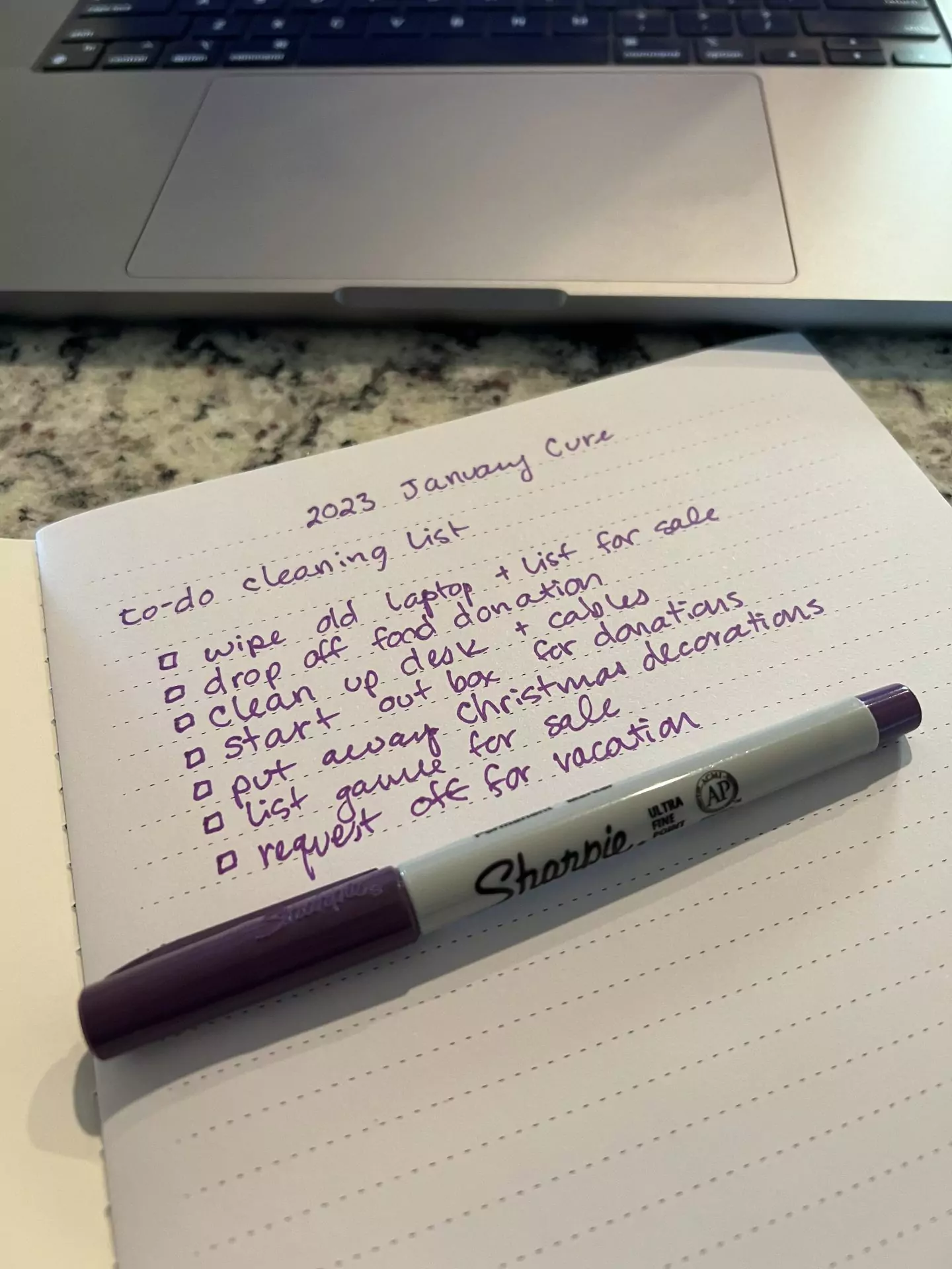 January Cure to-do list