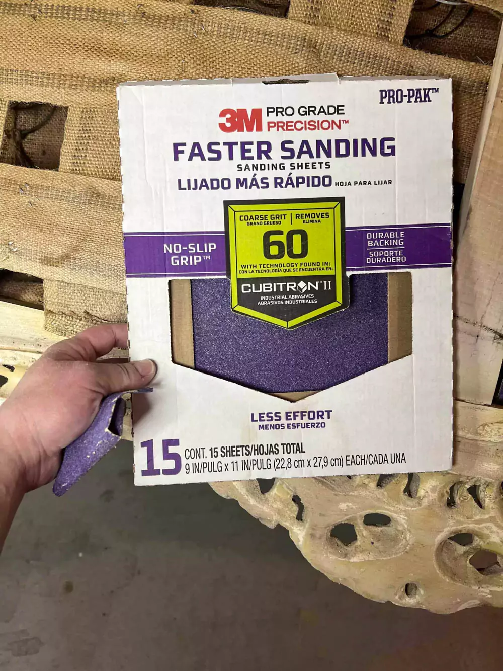couch diy sanding 60 grit sand paper