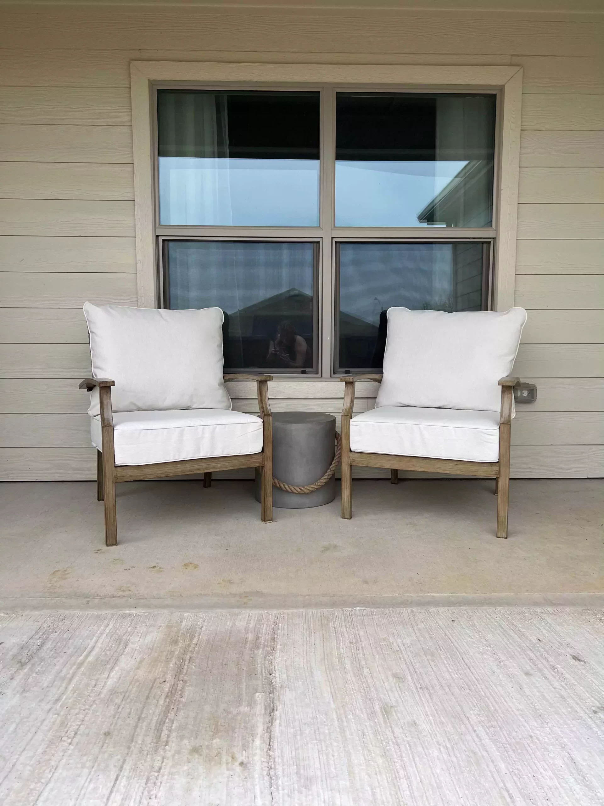cement and rope table