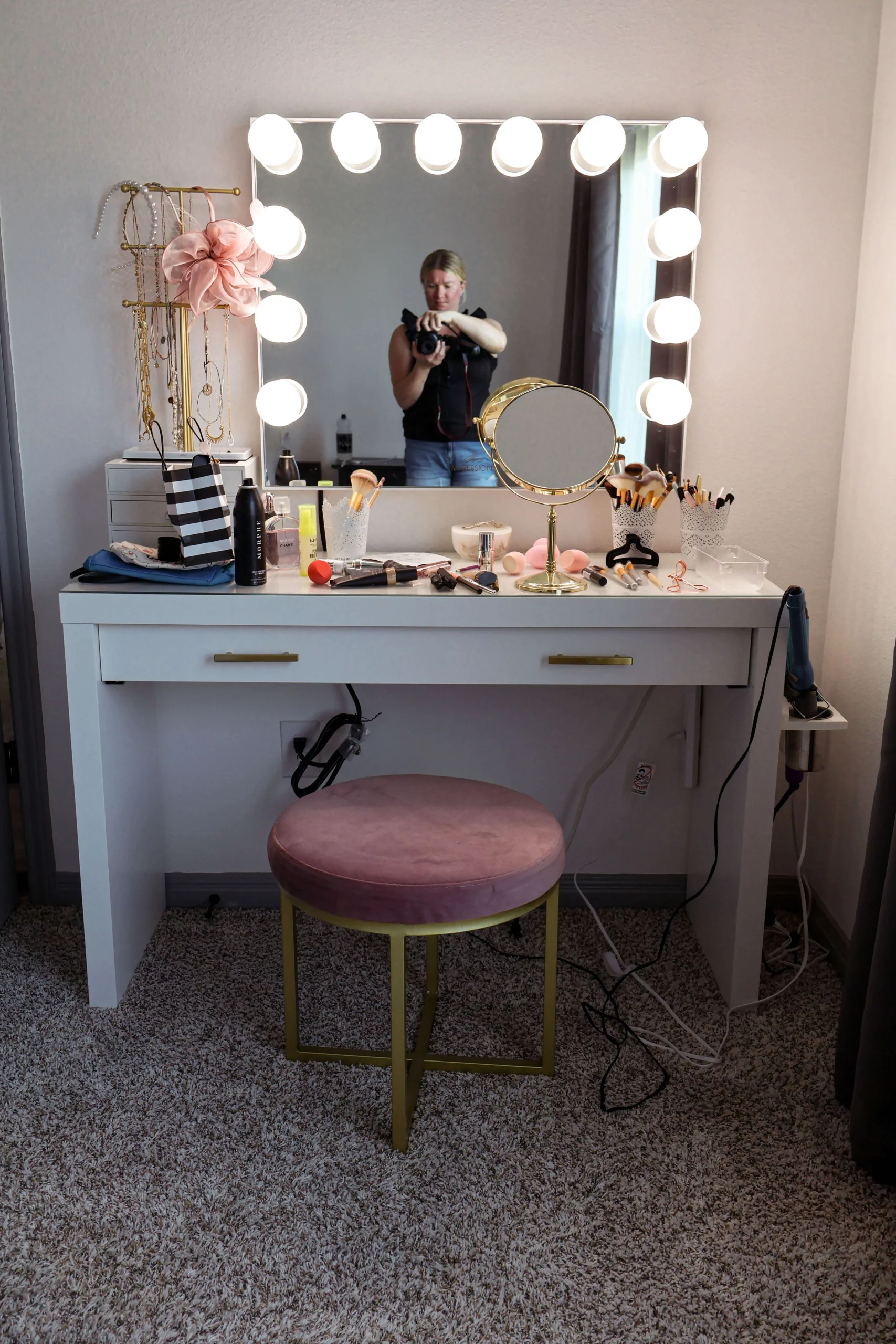Mirror with lights
