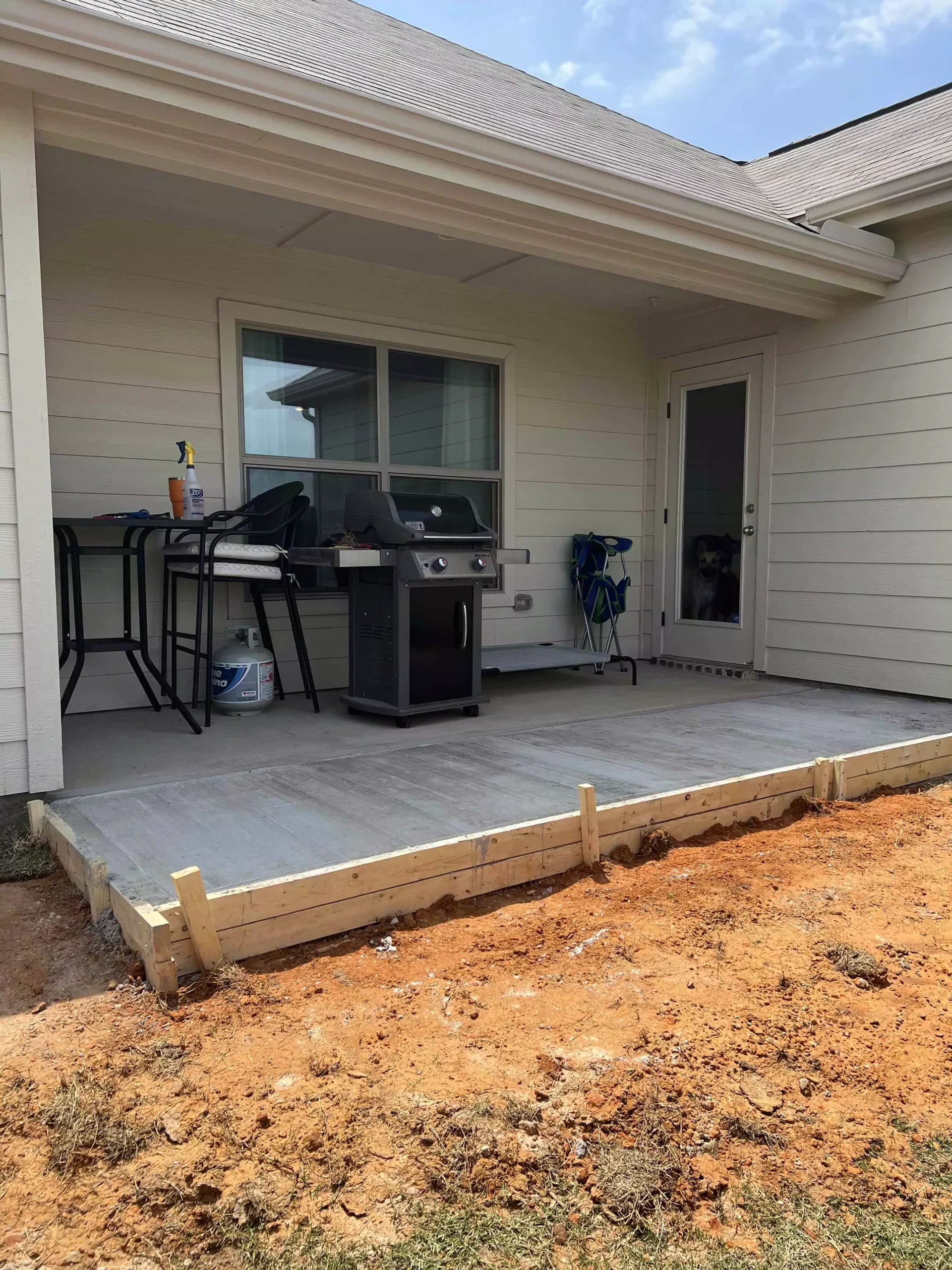 patio extension finished