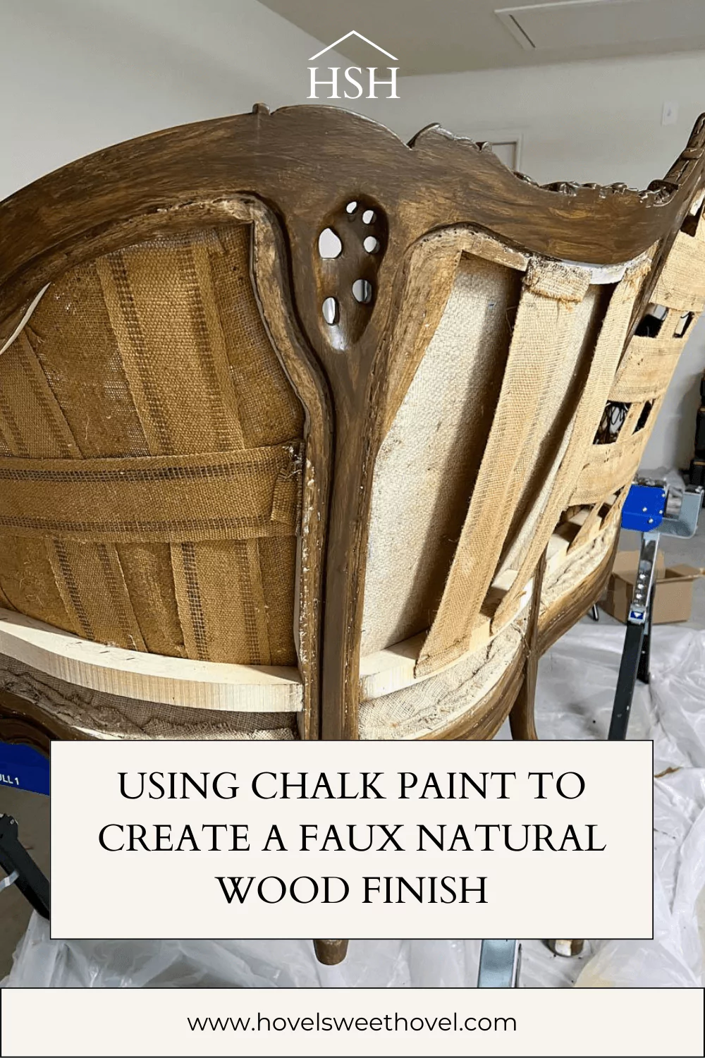 Using Chalk Paint to Create a Faux Natural Wood Finish