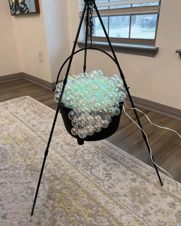 DIY Halloween Bubbling Green Cauldron