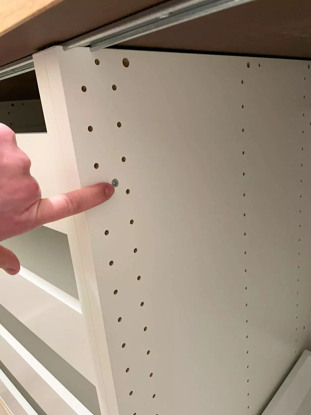 cabinets drilled together