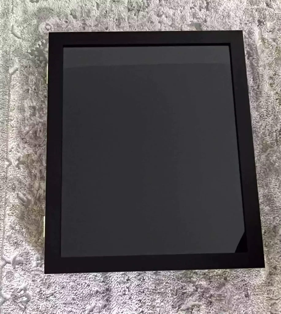 black shadow box